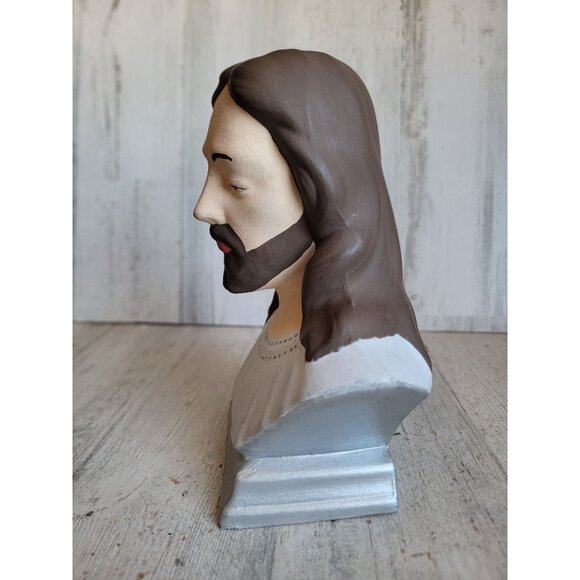 Holland vintage Jesus bust Xmas religious home decor figure - Picture 3 of 9